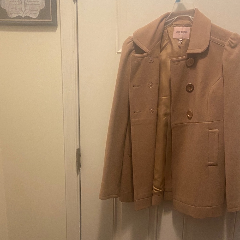 Juicy Couture Women's Tan Pea Coat
